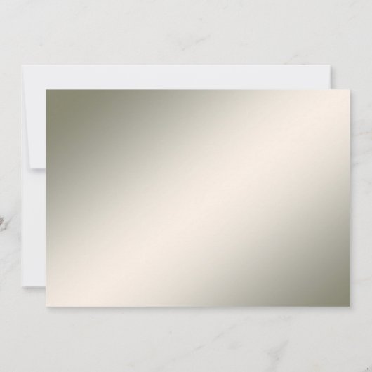 金ゴールドエレガント装飾フローラ保存日付 セーブザデート (裏面)