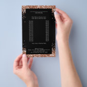 金ゴールドエレガント銅の両側フライヤー チラシ (ハンドル)