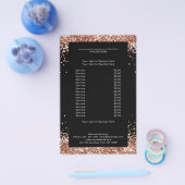 金ゴールドエレガント銅の両側フライヤー チラシ (シングル)