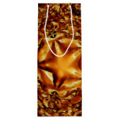 金ゴールドエレガント銅クリスマススターシック抱き枕 ワインギフトバッグ (裏面)