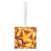 金ゴールドエレガント銅ルックスタークリスマスデコール キューブオーナメント (右)