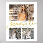 金ゴールドエレガント院卒期卒業記念 箔ポスター (正面)