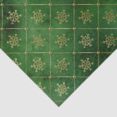 金ゴールドエレガント雪片ヴィンテージ菱形模様 薄葉紙 (詳細)