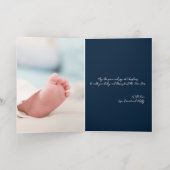 金ゴールドエレガント雪片 |メリークリスマス |カスタム 箔シーズンカード (内側レイダウン)