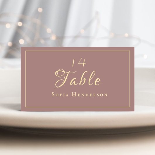 金ゴールドエレガント類型結婚式の受付テーブル プレイスカード