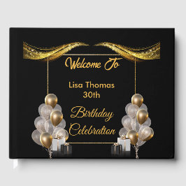 金ゴールドエレガント黒 ゲストブック