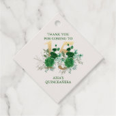 金ゴールドエレガント15エメラルドグリーンフローラキンセアニェラ フェイバータグ (正面)