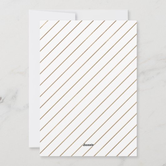 金ゴールドエレガント5フォトコラージュハッピーホリデー シーズンカード (裏面)