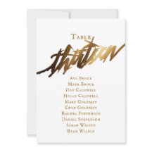 金ゴールドエレガント・スクリプト表番号13座席表