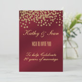 金ゴールドエレガント&ブルゴーニュ記念日 招待状 (スタンド正面)