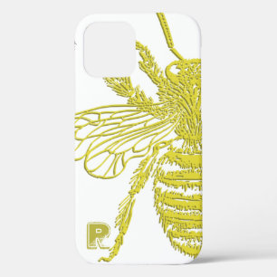 金ゴールドエレガント Bee Monogram Case-Mate iPhoneケース iPhone 12ケース