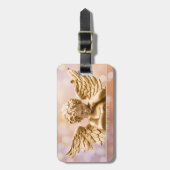 金ゴールドエンジェルきらめくラゲッジタグ ラゲッジタグ (正面縦)