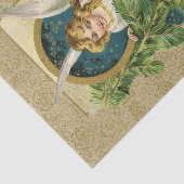 金ゴールドエンジェルクリスマスナイトヴィンテージホリデークラフト 薄葉紙 (詳細)