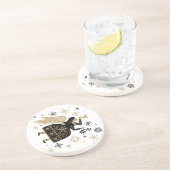 金ゴールドエンジェルスタークリスマスカロル民俗芸術広場 コースター (側面)