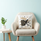 金ゴールドエンジェルスタークリスマスカロル民俗芸術 クッション (椅子)