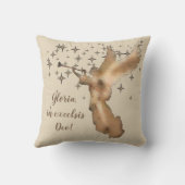 金ゴールドエンジェルスターズクリスマスカロル引用文 クッション (裏面)