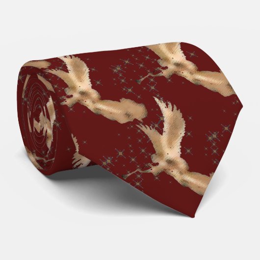 金ゴールドエンジェルスTRUMPETクリスマススターズスカイ ネクタイ (ロール)
