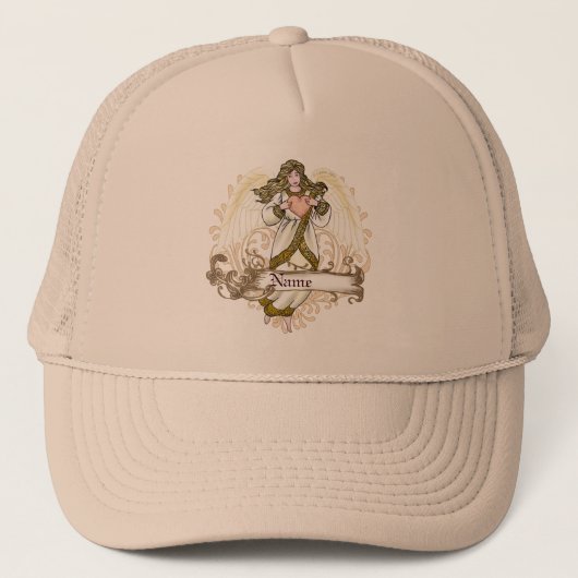 金ゴールドエンジェルハートハット キャップ (正面)