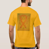 金ゴールドエンジェル原因認識度シャカスタムツ Tシャツ (裏面)