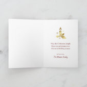 金ゴールドエンジェル華美クリスマス恵みレッド シーズンカード (内部)