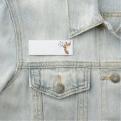 金ゴールドエンジェル&トランペットクリスマスアート 名札 (インサイチュ)