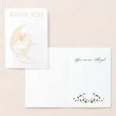 金ゴールドエンボスフォイルサンキューカード! 箔カード (ディスプレー)
