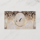 金ゴールドエンボスルックステームン結婚クス プレイスカード (裏面)