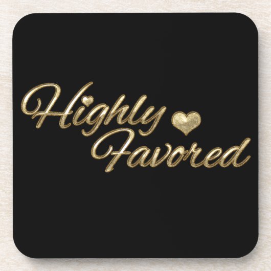 金ゴールドエンボス コースター (正面)