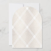 金ゴールドオシンプルバルモダンギャツビー結婚ズアーチ 招待状 (裏面)