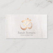 金ゴールドオムシンボルヨガと瞑想先生 名刺 (正面)