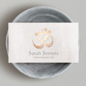 金ゴールドオムシンボルヨガと瞑想先生 名刺