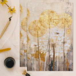 金ゴールドオリエンタルフローラ モダン 薄葉紙