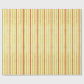 金ゴールドオレンジとクリーム遭難ヴィンテージレトロルック ラッピングペーパー (フラット)