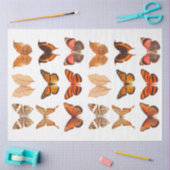 金ゴールドオレンジバタフライコレクションデカップージ 薄葉紙 (クラフト)