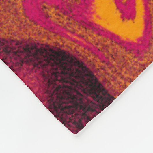 金ゴールドオレンジファイアストーン フリースブランケット (角)