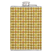 金ゴールドオレンジブラウンイエロー秋 フラスク (裏面)