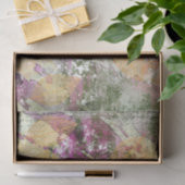 金ゴールドオレンジ色の秋リーフ葉のヴィンテージデコページ 薄葉紙 (ギフト)