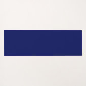 金ゴールドオンエレガント深いブルーフローラヘナマンダラ ヨガマット (裏面(横))