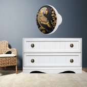 金ゴールドオンブラックオウム セラミックノブ