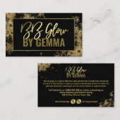 金ゴールドオンブラックBBグロートリートメント 名刺 (正面/裏面)