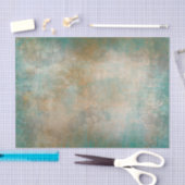 金ゴールドオン緑のアンティーク素朴エレガントブロケード 薄葉紙 (クラフト)