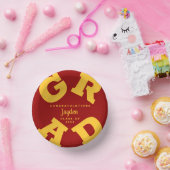 金ゴールドオン(鳥)ショウジョウコウカンチョウ赤はっきりした卒業 ペーパーボウル (パーティー)