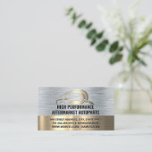 金ゴールドオートスポーツカーロゴ 名刺 (スタンド正面)