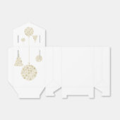 金ゴールドオーナメントクリスマスホリデーパーティーの好意 フェイバーボックス (折り畳みなし)