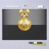 金ゴールドオーナメントホリデーティッシュペーパー 薄葉紙 (クラフト)