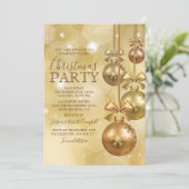 金ゴールドオーナメント事業会社クリスマスパーティー 招待状 (スタンド正面)