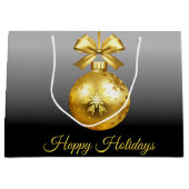 金ゴールドオーナメント抱き枕 ラージペーパーバッグ (正面)