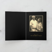 金ゴールドオーナメント10年、50結婚周年 カード (内部)