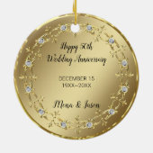 金ゴールドオーナメント セラミックオーナメント (裏面)