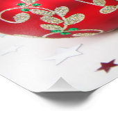 金ゴールドオーナメント,赤オーナメント,クリスマス,グリッター フォトプリント            (角)